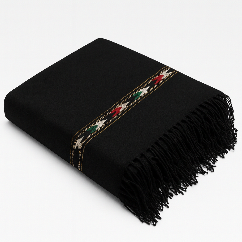 Peshawari Shawl For Men - Black