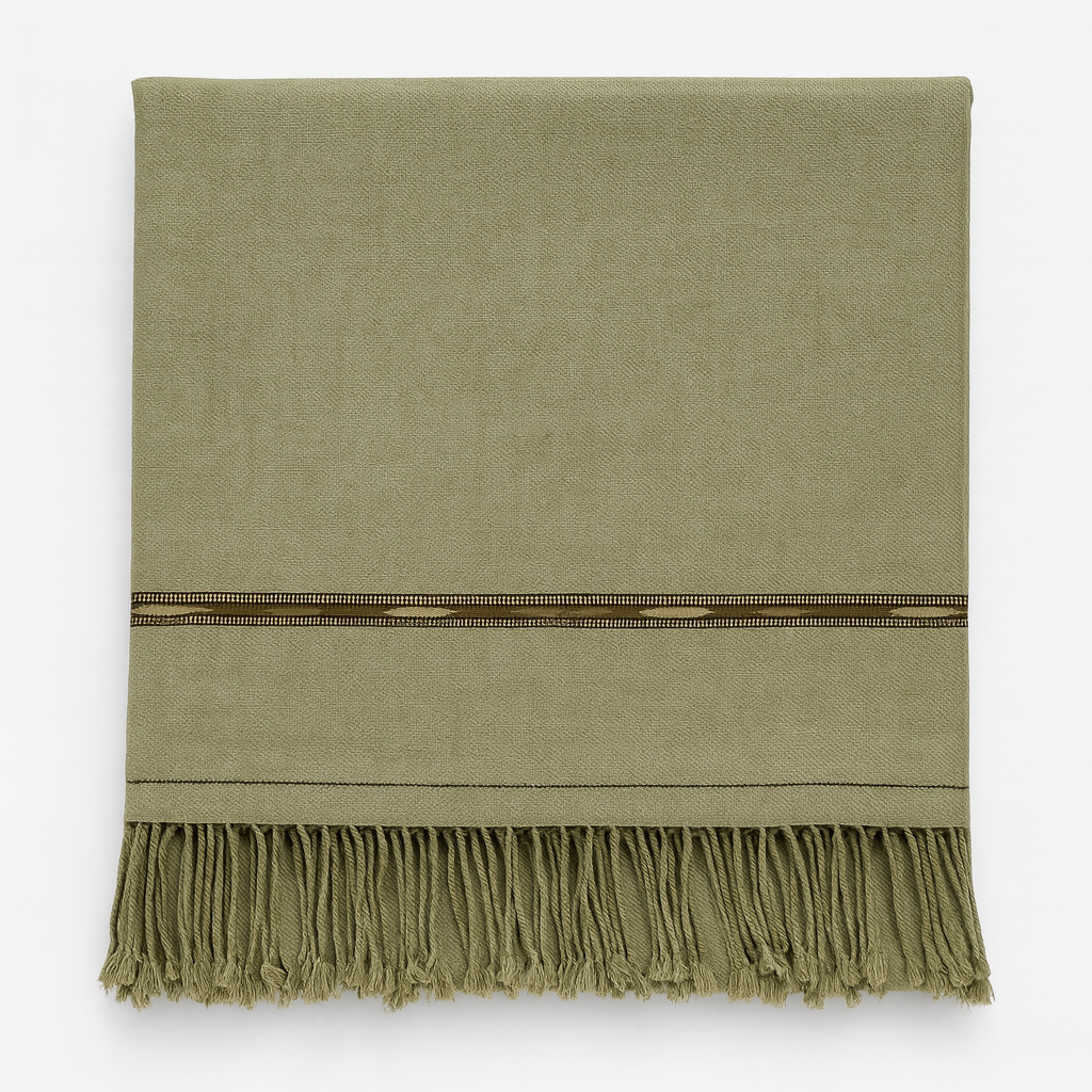 Peshawari Shawl For Men - Olive Green