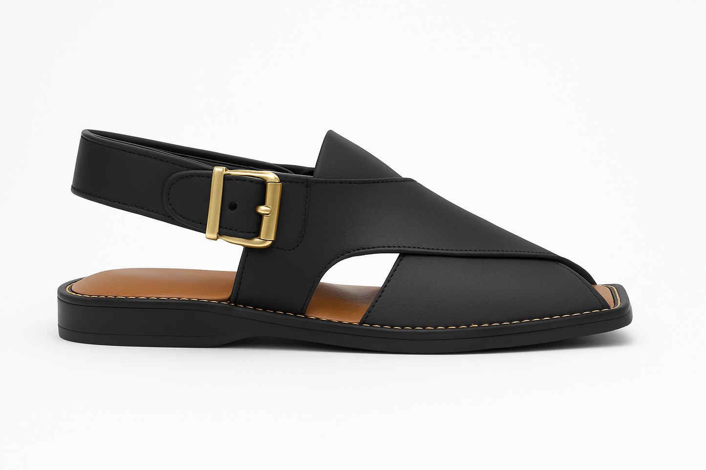 Classic Zalmi Chappal - Black