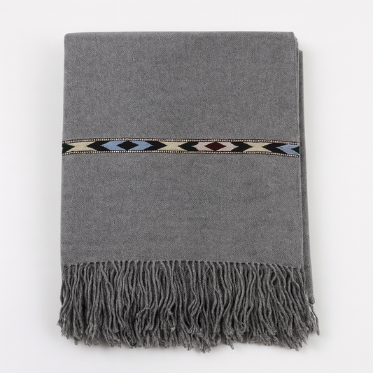 Peshawari Shawl For Men - Grey