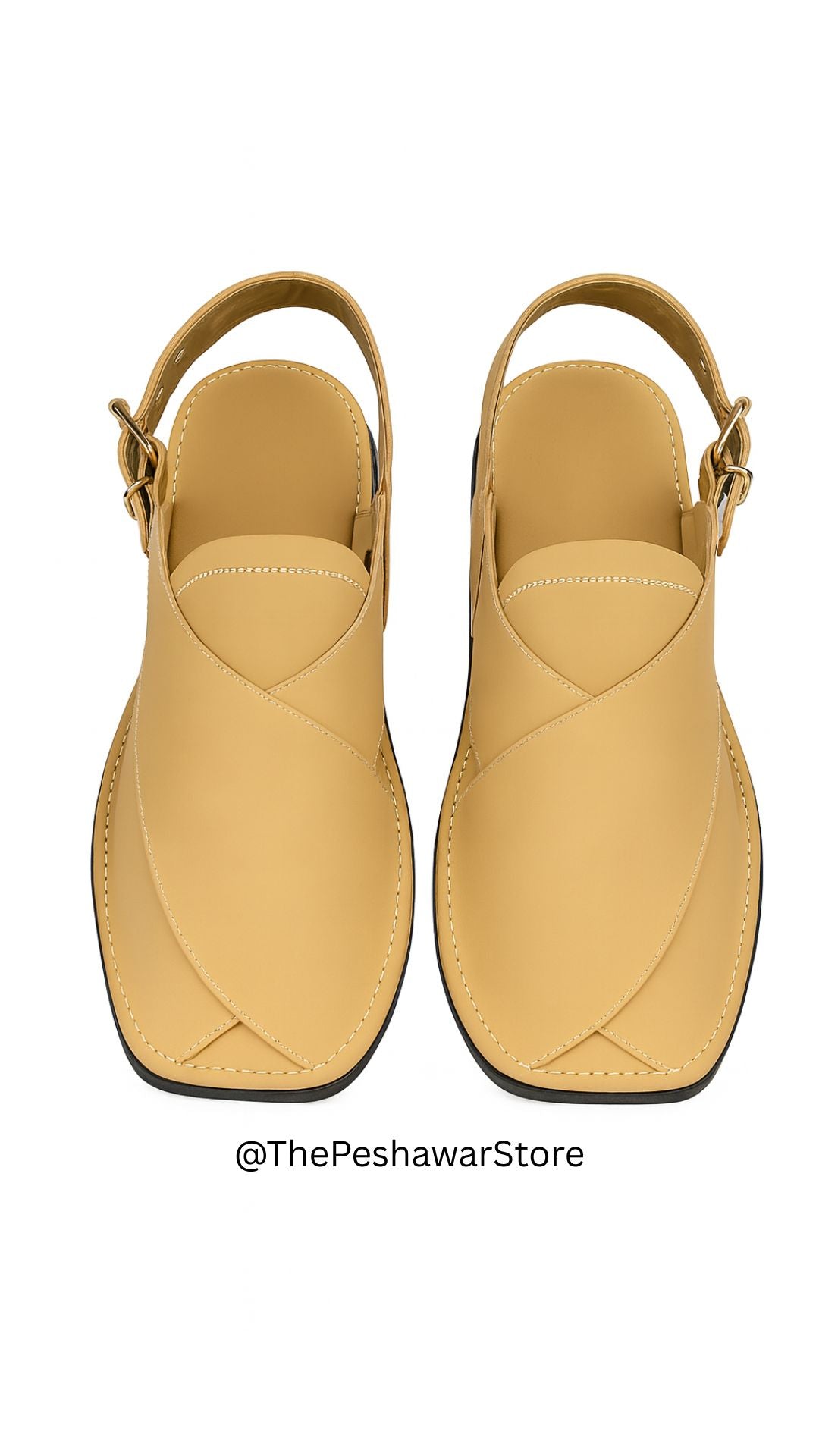 Classic Zalmi Chappal - Caramel Yellow