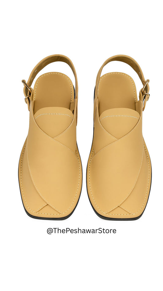 Classic Zalmi Chappal - Caramel Yellow