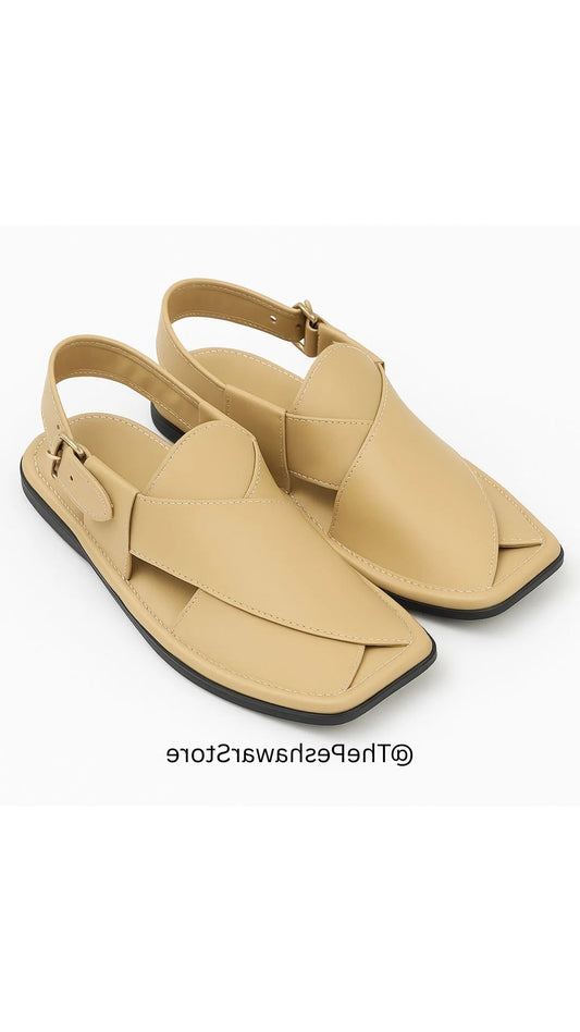 Classic Zalmi Chappal - Caramel Yellow