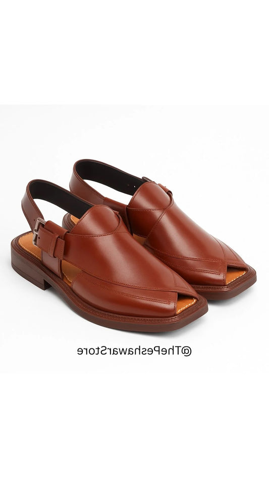 Peshawar Zalmi Chappal - Brown