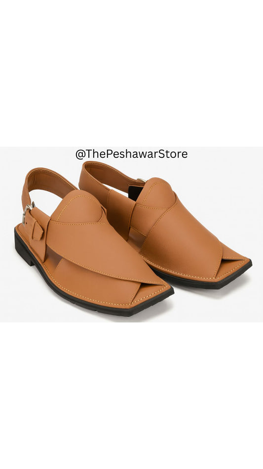 Classic Zalmi Chappal - Rust Brown