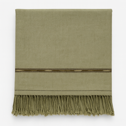 Peshawari Shawl For Men - Olive Green