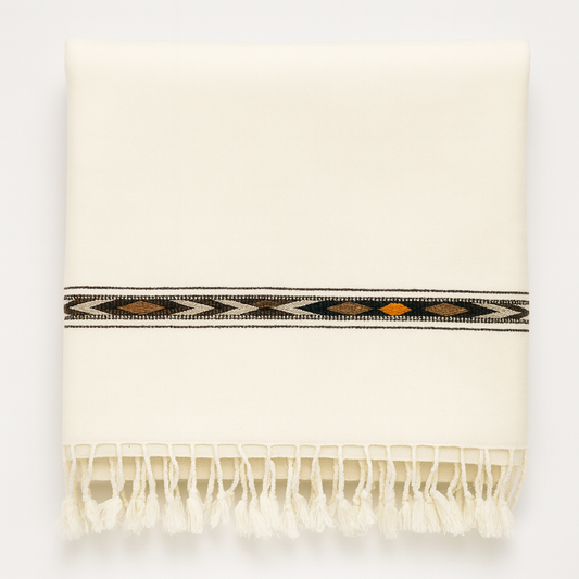 Peshawari Shawl For Men - Ivory Cream